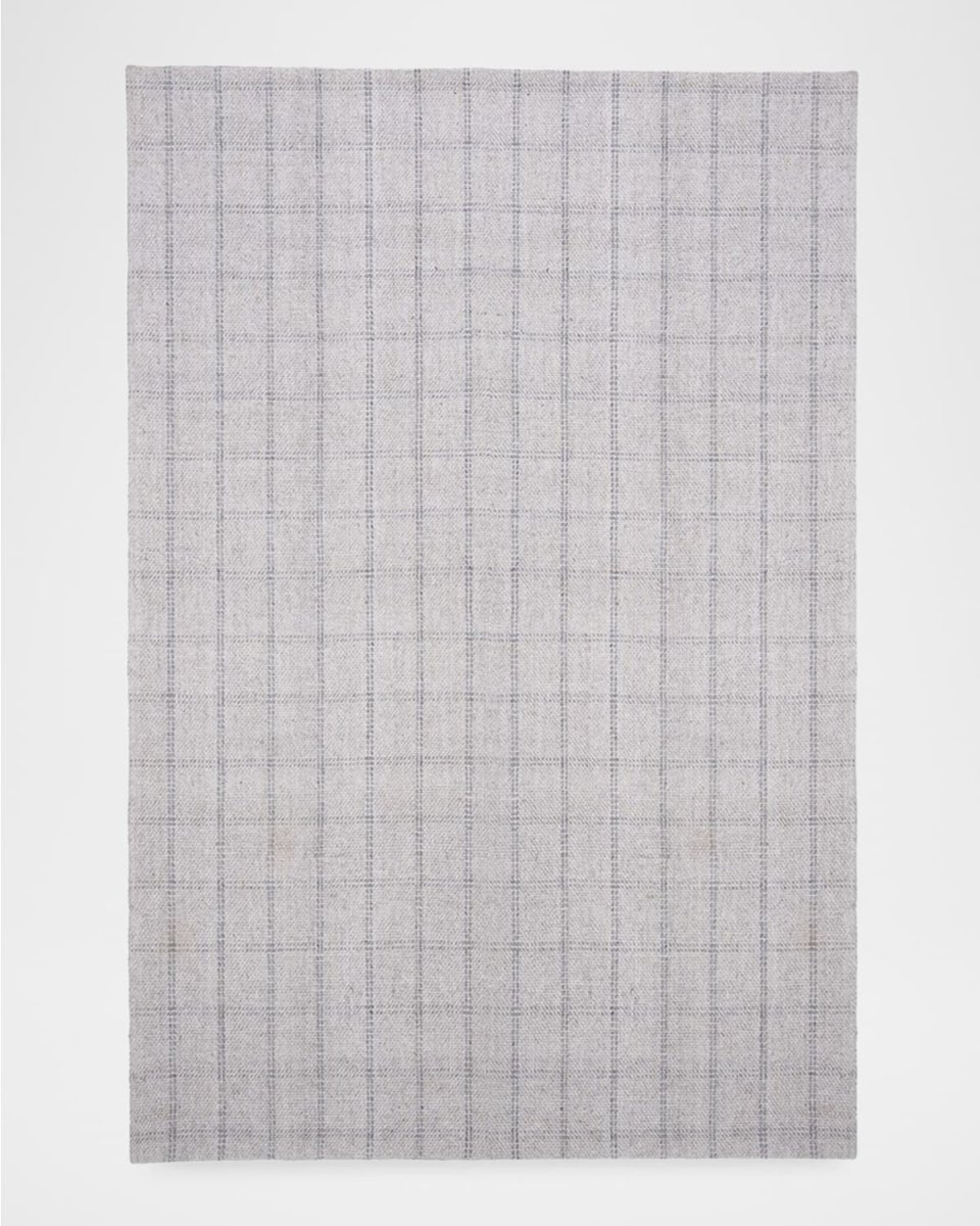 Tamworth Check Hand-Woven Rug, 11' x 15'